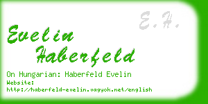 evelin haberfeld business card